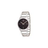Buy Shop Calvin Klein Stately Black Dial Silver Steel Strap Watch for Women - K3G23121 USA Online