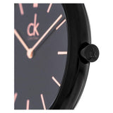 Buy Shop Calvin Klein Minimal Black Dial Black Mesh Bracelet Watch for Men - K3M21421 USA Online