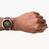 Buy Shop Fossil The Minimalist 3H Black Dial Brown Leather Strap Watch for Men - FS5464 USA Online