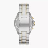 Buy Shop Fossil Garrett Analog Black Dial Two Tone Steel Strap Watch for Men - FS5771 USA Online