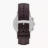 Buy Shop Emporio Armani Renato Chronograph Black Dial Brown Leather Strap Watch For Men - AR2482 USA Online