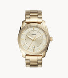 Buy Shop Fossil Machine Gold Dial Gold Steel Strap Watch for Men - FS5264 USA Online