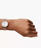 Buy Shop Emporio Armani Kappa Analog Mother of Pearl Dial Rose Gold Steel Strap Watch For Women - AR11006 USA Online