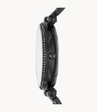 Buy Shop Fossil Carlie Black Dial Black Steel Strap Watch for Women - ES4488 USA Online