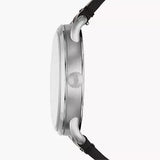 Buy Shop Fossil The Commuter Black Dial Black Leather Strap Watch for Men - FS5406 USA Online