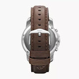 Buy Shop Fossil Grant Chronograph White Dial Brown Leather Strap Watch for Men - FS4735 USA Online