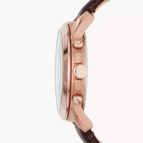 Buy Shop Fossil Grant Chronograph Blue Dial Brown Leather Strap Watch for Men - FS5068 USA Online