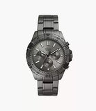 Buy Shop Fossil Garrett Chronograph Grey Dial Grey Steel Strap Watch for Men - FS5621 USA Online