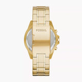 Buy Shop Fossil Garrett Chronograph Gold Dial Gold Steel Strap Watch for Men - FS5772 USA Online