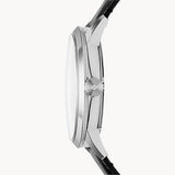 Buy Shop Fossil Townsman Skeleton Black Dial Black Leather Strap Watch for Men - ME3153 USA Online