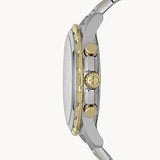 Buy Shop Fossil Dean Chronograph White Dial Silver Steel Strap Watch for Men - FS4795 USA Online