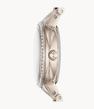 Buy Shop Fossil Virginia Pink Dial Pink Steel Strap Watch for Women - ES4482 USA Online