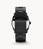Buy Shop Fossil Machine Black Dial Black Steel Strap Watch for Men - FS4775 USA Online