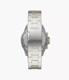 Buy Shop Fossil Garrett Chronograph Green Dial Two Tone Steel Strap Watch for Men - FS5622 USA Online