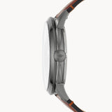 Buy Shop Fossil Townsman Automatic Skeleton Black Dial Brown Leather Strap Watch for Men - ME3181 USA Online