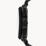 Buy Shop Fossil Machine Chronograph Black Dial Black Steel Strap Watch for Men - FS4552 USA Online