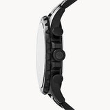 Buy Shop Fossil Nate Chronograph Black Dial Black Steel Strap Watch for Men - JR1401 USA Online
