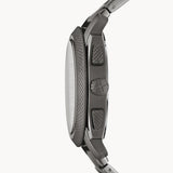 Buy Shop Fossil Machine Chronograph Black Dial Grey Steel Strap Watch for Men - FS4662 USA Online