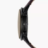 Buy Shop Fossil Townsman Chronograph Black Dial Brown Leather Strap Watch for Men - FS5437 USA Online
