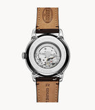 Buy Shop Fossil Townsman Automatic Blue Dial Brown Leather Strap Watch for Men - ME3110 USA Online
