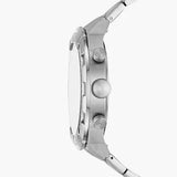 Buy Shop Fossil Bronson Chronograph Black Dial Silver Steel Strap Watch for Men - FS5710 USA Online