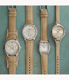 Buy Shop Fossil Georgia Bone Grey Dial Beige Leather Strap Watch for Women - ES2830 USA Online