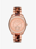 Buy Shop Michael Kors Bryn Rose Gold Dial Two Tone Steel Strap Watch For Women - MK6276 USA Online