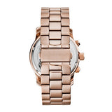 Buy Shop Michael Kors Runway Stop Hunger Quartz Blue Dial Rose Gold Steel Strap Watch For Men - MK8358 USA Online