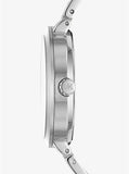 Buy Shop Michael Kors Garner Analog Silver Dial Silver Steel Strap Watch For Women - MK6407 USA Online