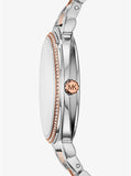 Buy Shop Michael Kors Cinthia Mother of Pearl Dial Two Tone Steel Strap Watch For Women - MK3831 USA Online