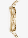 Buy Shop Michael Kors Sofie Quartz Gold Dial Gold Steel Strap Watch For Women - MK3881 USA Online