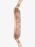 Buy Shop Michael Kors Jaryn Rose Gold Dial Rose Gold Steel Strap Watch For Women - MK3547 USA Online