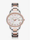 Buy Shop Michael Kors Whitley Analog White Dial Two Tone Steel Strap Watch For Women - MK6228 USA Online