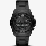 Buy Shop Michael Kors Alek Oversized Black Dial Black Steel Strap Watch For Men - MK8900 USA Online