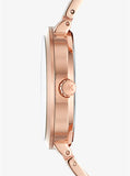 Buy Shop Michael Kors Garner Quartz Rose Gold Dial Rose Gold Steel Strap Watch For Women - MK6409 USA Online