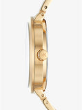 Buy Shop Michael Kors Garner Quartz Gold Dial Gold Steel Strap Watch For Women - MK6408 USA Online