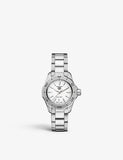Buy Shop Tag Heuer Aquaracer Professional 200 Quartz White Dial Silver Steel Strap Watch for Women - WBP1411.BA0622 USA Online