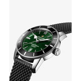Buy Shop Breitling Superocean Heritage B20 Automatic 46 Green Dial Black Mesh Bracelet Watch for Men - AB2020121L1S1 USA Online