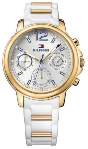Buy Shop Tommy Hilfiger Claudiia White Dial White Steel Strap Watch for Women - 1781745 USA Online