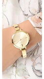 Buy Shop Michael Kors Jaryn Quartz Gold Dial Gold Steel Strap Watch For Women - MK3734 USA Online