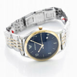 Buy Shop Emporio Armani Classic Quartz Blue Dial Two Tone Steel Strap Watch For Men - AR1868 USA Online