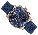 Buy Shop Guess Fleet Blue Dial Blue Rubber Strap Watch for Men - W0971G3 USA Online