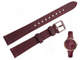 Buy Shop Fossil Jacqueline Burgundy Dial Burgundy Leather Strap Watch for Women - ES4099 USA Online