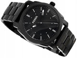 Buy Shop Fossil Machine Black Dial Black Steel Strap Watch for Men - FS4775 USA Online