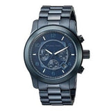 Buy Shop Michael Kors Runway Chronograph Blue Dial Blue Steel Strap Watch For Men - MK8538 USA Online
