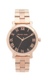 Buy Shop Michael Kors Noire Black Dial Rose Gold Steel Strap Watch for Women - MK3585 USA Online