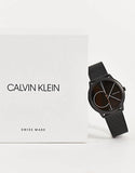 Buy Shop Calvin Klein Minimal Black Dial Black Mesh Bracelet Watch for Women - K3M5245X USA Online