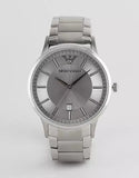 Buy Shop Emporio Armani Classic Quartz Silver Dial Silver Steel Strap Watch For Men - AR2478 USA Online
