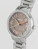 Buy Shop Fossil Virginia Taupe Dial Silver Steel Strap Watch for Women - ES4147 USA Online