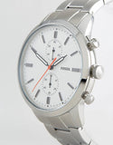Buy Shop Fossil Townsman White Dial Silver Steel Strap Watch for Men - FS5346 USA Online